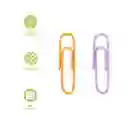 Set de Clips Naranja y Morado 28 mm Miniso