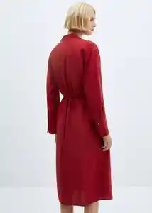 Vestido Maria Rojo Talla L Mujer Mango