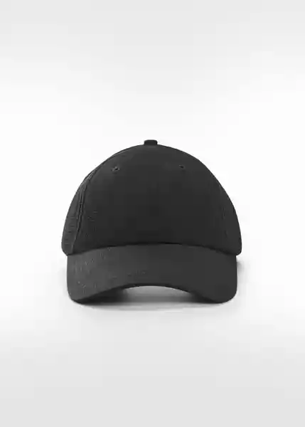 Gorra Wrinkle Negro Talla 99 Hombre Mango