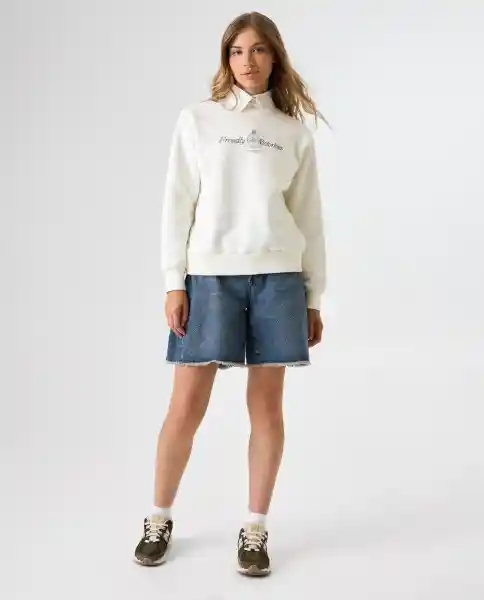 Buzo Mujer Crudo Talla M 682G004_CRU110606 Americanino