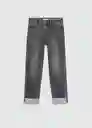 Jean Regular Tejano Gris Talla 10 Niños Mango