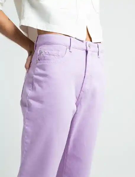 Pantalón Mujer Morado Lupino Medio Jazz Talla 10 431F318 Naf Naf