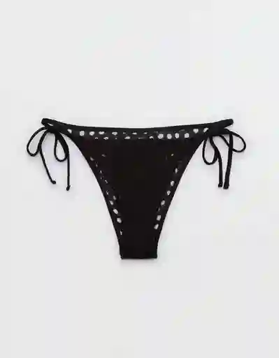 Panti de Bikini Aerie Negro Talla: SMALL 5814073 American Eagle