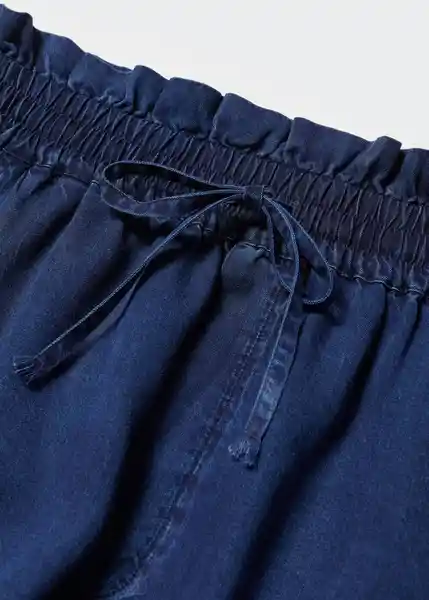 Short Mykonos Tejano Oscuro Talla S Mujer Mango