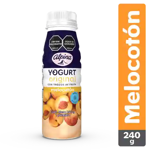 Yogurt Alpina Original Trozos Fruta Melocoto