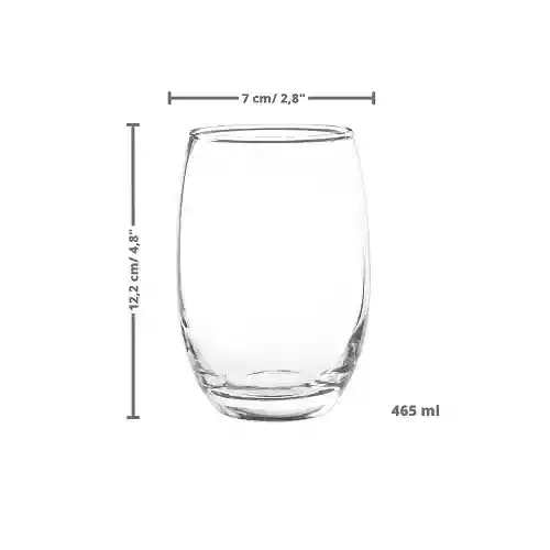 Cristar Vaso Mikonos Largo 15 1/2 oz
