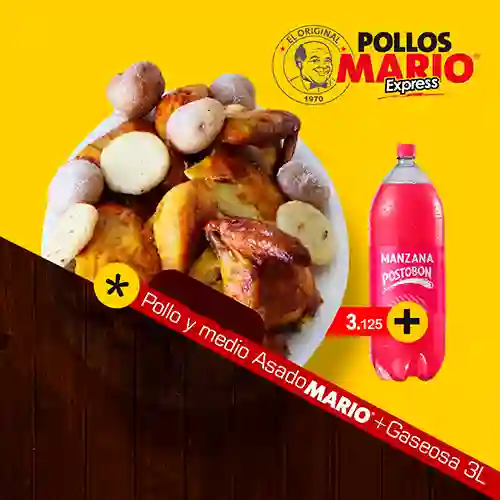 Combo de Pollo y Medio Asado