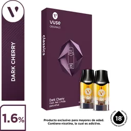 Capsula Vuse Dark Cherry 18 Mg Caja X 2Und