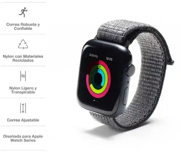 Gear4 Correa Deportiva Para Apple Watch Negro 41-40-38 mm