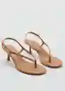 Sandalias Uri Camel Talla 41 Mujer Mango