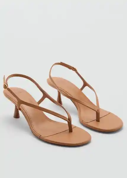 Sandalias Uri Camel Talla 41 Mujer Mango