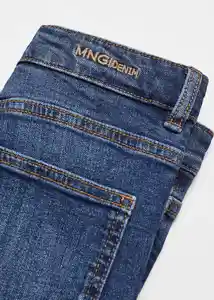 Jean Slim Tejano Oscuro Talla 13 Niños Mango