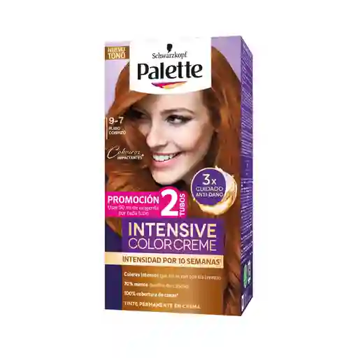 Tinte Palette Color Creme 9-7 Rubio Cobrizo