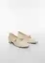 Zapatos Celia Beige Talla 40 Mujer Mango