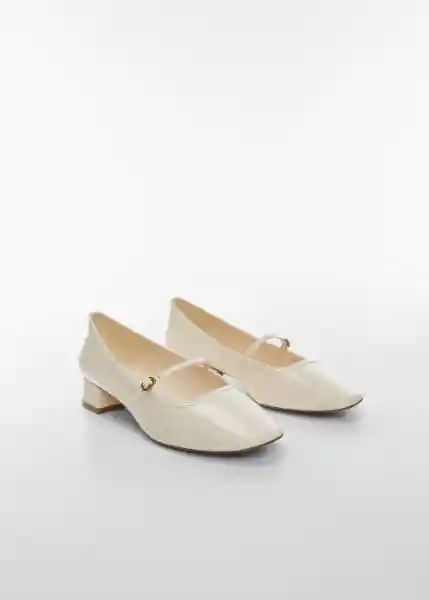 Zapatos Celia Beige Talla 40 Mujer Mango