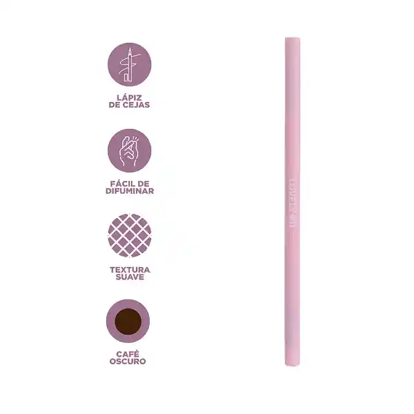 Lápiz de Ceja Triangular Ultrafino Lovely u Cafe Obscuro Miniso