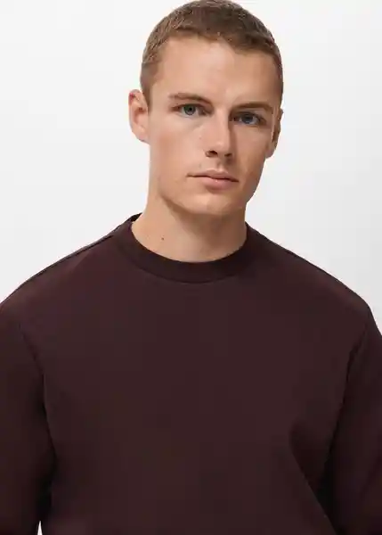 Buzo Sudadera Nola Vino Talla M Hombre Mango