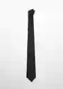 Corbata Basic7 Negro Talla 99 Hombre Mango