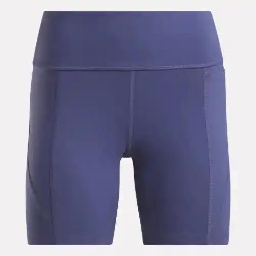 Reebok Pantaloneta Entrenamiento Lux High Rise Mujer Azul T L
