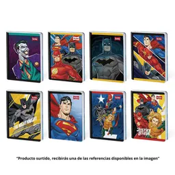 Scribe Cuaderno Liga de la Justicia Ferrocarril Cosido 100 Hojas