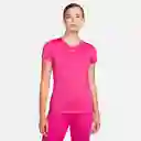 Nike Camiseta W One Df Ss Slim Top Para Mujer Morado Talla S