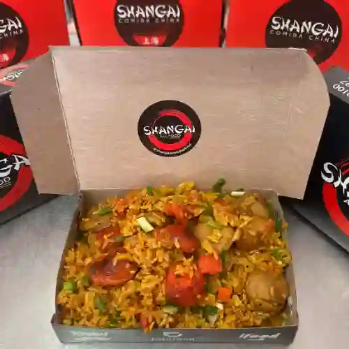 Arroz chorizo y butifarra + bebida 280ml