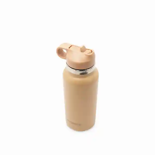 Termo Doble Pared Con Pitillo Almendra 1000 mL Ambiente Gourmet