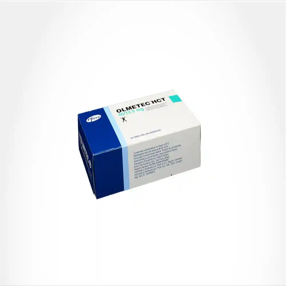 Olmetec Hct (40 mg / 12.5 mg) 30 Tabletas
