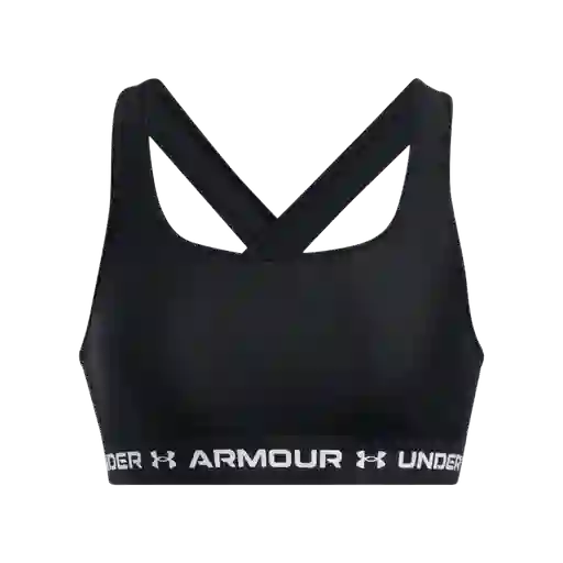 Under Armour Crop Crossback Mid Bra Mujer Negro MD