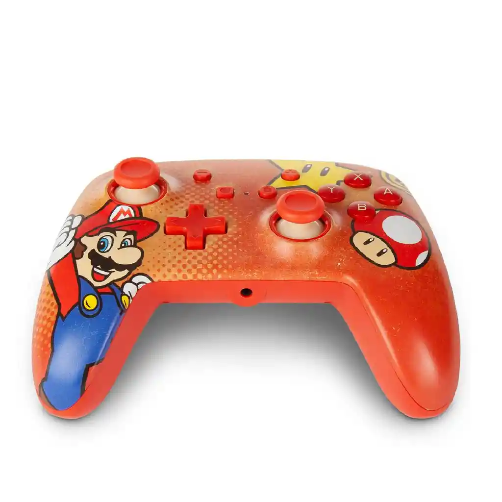 Nintendo Switch Control Alámbrico Súper Mario Power A Naranja