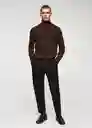 Saco Jersey Willyt Chocolate Talla L Hombre Mango