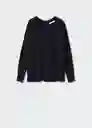 Saco Jersey Lombia Negro Talla L Mujer Mango