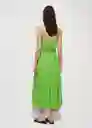 Vestido Fortuny7 Verde Talla XS Mujer Mango