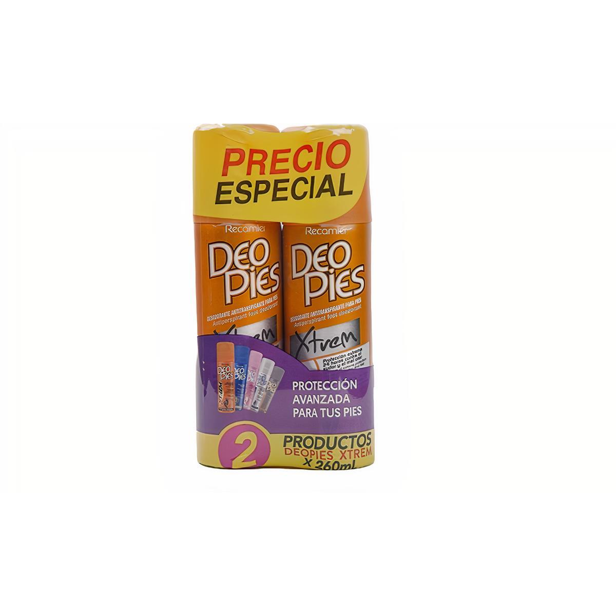 Deo Pies Desodorante Xtrem en Aerosol para Pies 260 ml