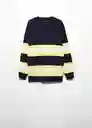 Saco Jersey Abril Navy Talla 25 Mujer Mango