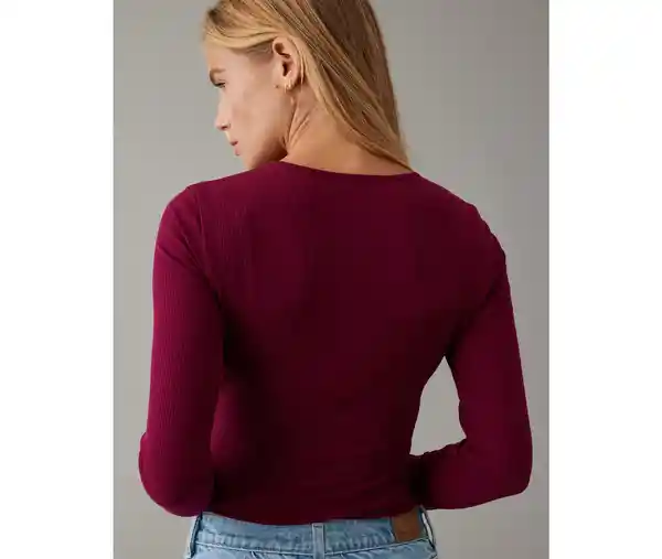 Body Mujer Vinotinto Talla Medium American Eagle