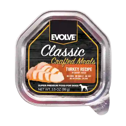 Evolve Alimento Para Perro Classic Crafted Meals Pavo 3.5 Oz