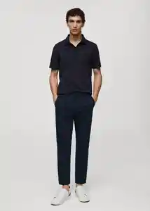 Pantalón Bolognab Navy Talla 40 Hombre Mango