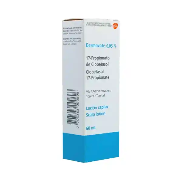 Dermovate Corticosteroide Tópico en Loción Capilar (0.05 %)