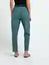 Pantalón Theak Mujer Verde Anade Oscuro Talla 8 531F313 Naf Naf