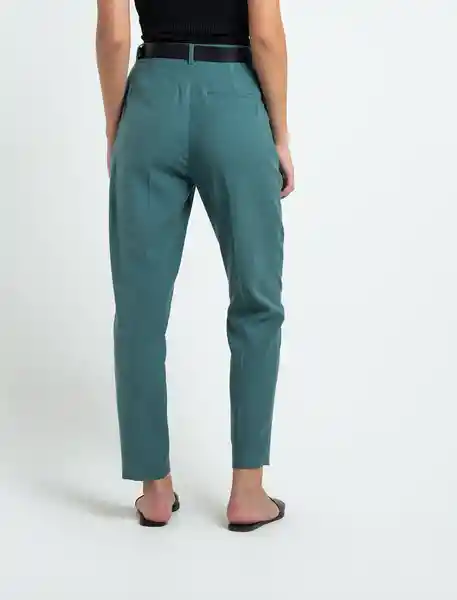 Pantalón Theak Mujer Verde Anade Oscuro Talla 8 531F313 Naf Naf