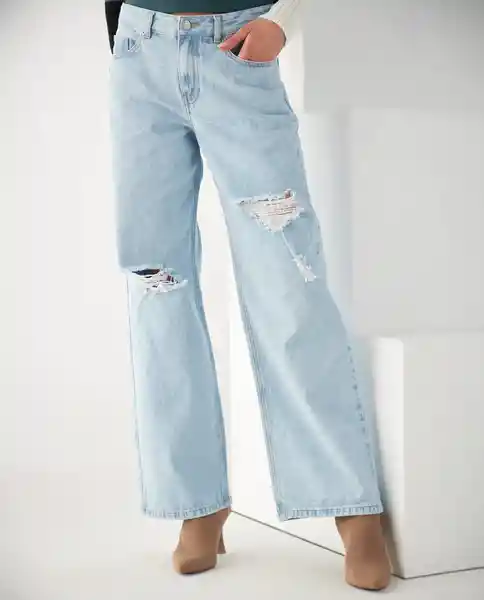 Jean Azul Hielo Medio Talla 12 672F015 Esprit