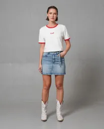 Falda Mujer Azul Talla 4 249G000_AZU174021 Rifle