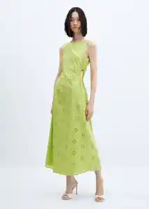 Vestido Elna-h Verde Pastel Talla S Mujer Mango