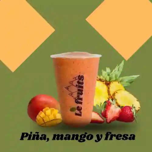 Piña, mango y fresa