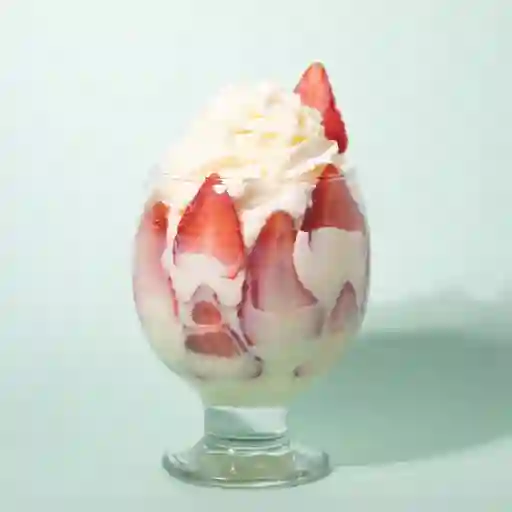 Fresas con crema