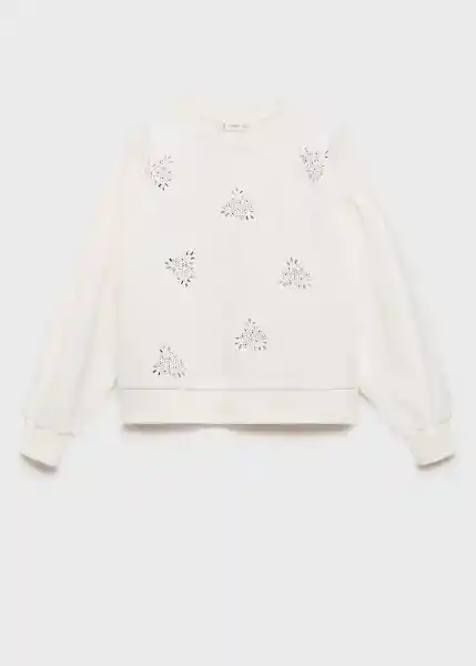 Buzo Sudadera June Off White Talla 10 Niñas Mango