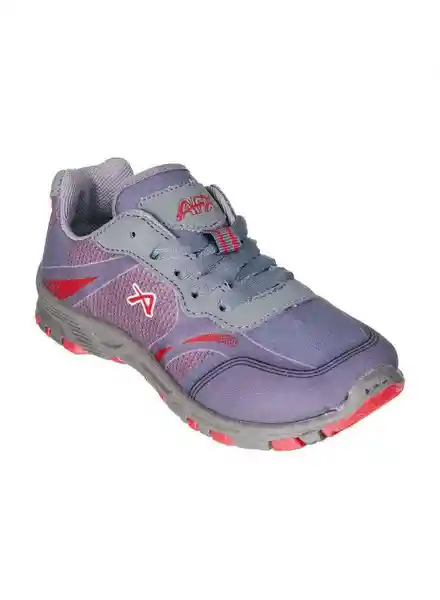 Afx Tenis Juvenil Gris/Rojo Talla 34 PG1608