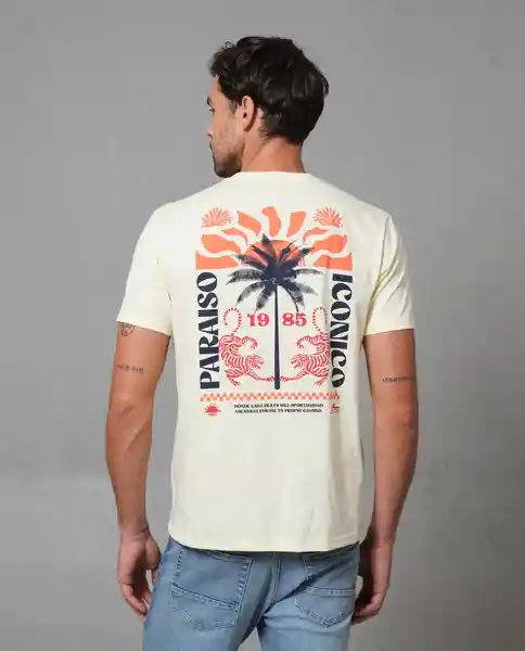 Camiseta Hombre Amarillo Talla S 109G008_AMA110618 Rifle