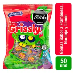 Grissly Gomitas Sabor Frambuesa Naranja y Limón